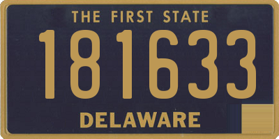 DE license plate 181633