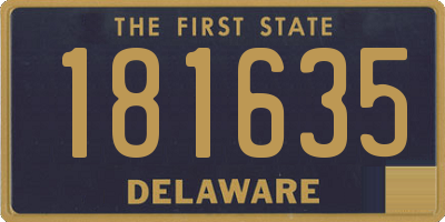 DE license plate 181635