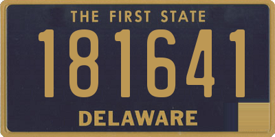 DE license plate 181641