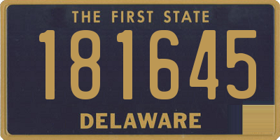 DE license plate 181645