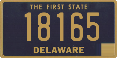 DE license plate 18165