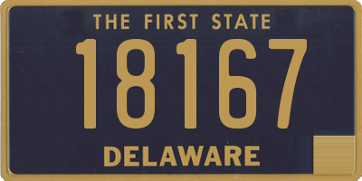 DE license plate 18167