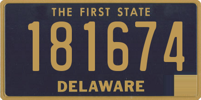 DE license plate 181674