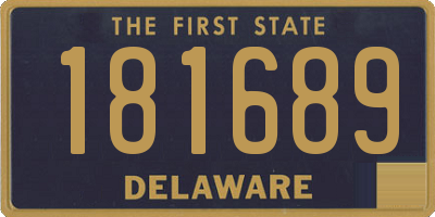 DE license plate 181689