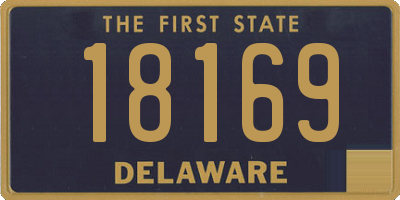 DE license plate 18169