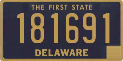 DE license plate 181691