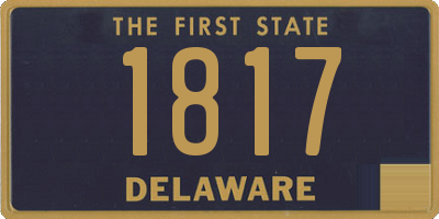 DE license plate 1817