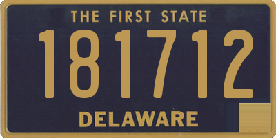 DE license plate 181712