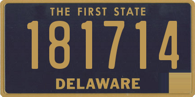 DE license plate 181714