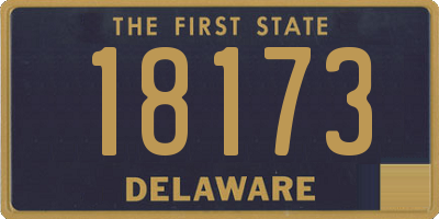 DE license plate 18173