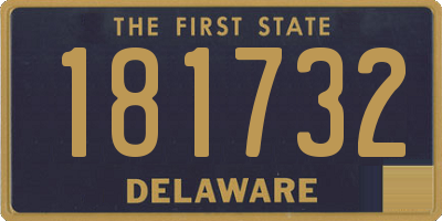 DE license plate 181732