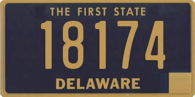 DE license plate 18174