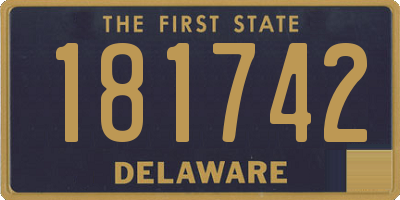 DE license plate 181742