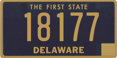 DE license plate 18177