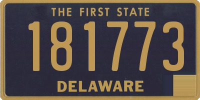 DE license plate 181773