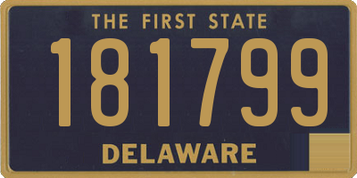 DE license plate 181799