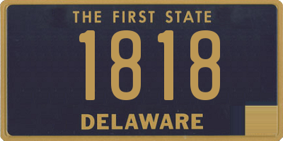 DE license plate 1818