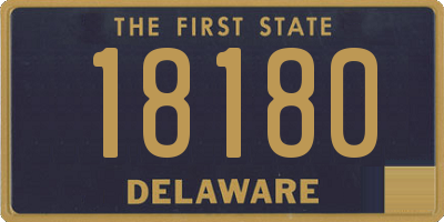 DE license plate 18180