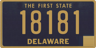 DE license plate 18181