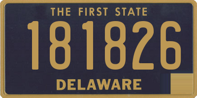 DE license plate 181826