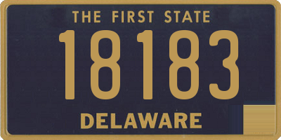 DE license plate 18183