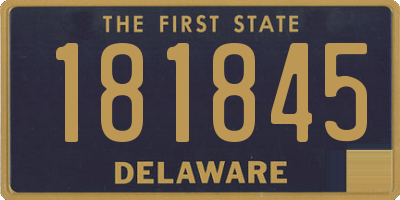 DE license plate 181845