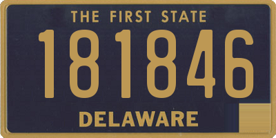 DE license plate 181846