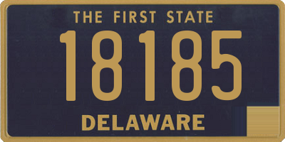 DE license plate 18185