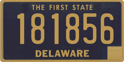 DE license plate 181856