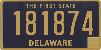 DE license plate 181874