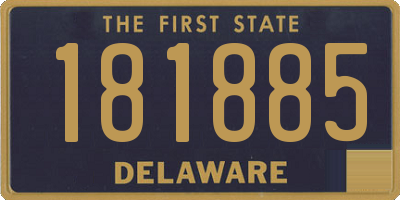 DE license plate 181885