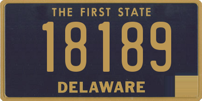 DE license plate 18189