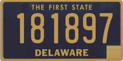 DE license plate 181897