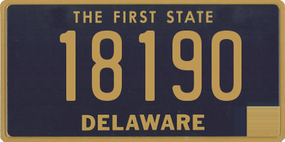 DE license plate 18190