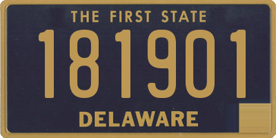 DE license plate 181901