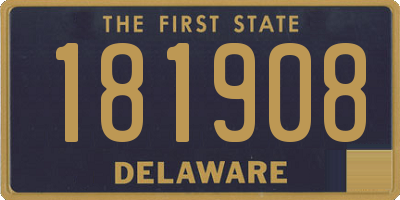 DE license plate 181908