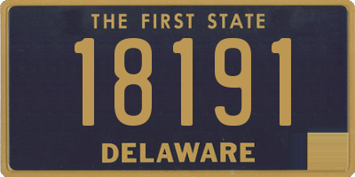 DE license plate 18191