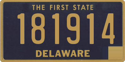 DE license plate 181914