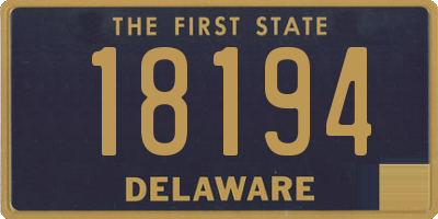 DE license plate 18194