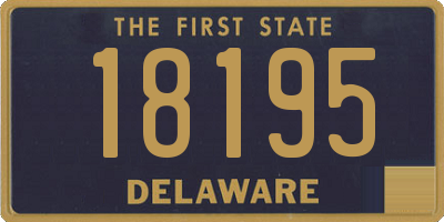 DE license plate 18195