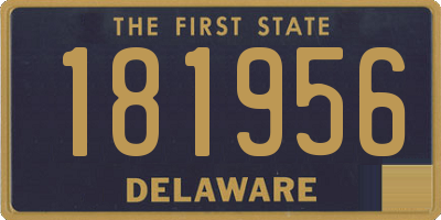 DE license plate 181956