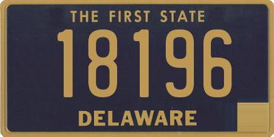 DE license plate 18196