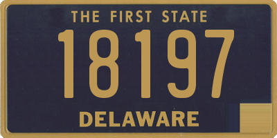 DE license plate 18197