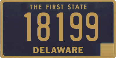 DE license plate 18199