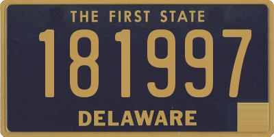 DE license plate 181997