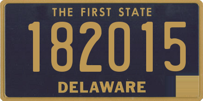 DE license plate 182015