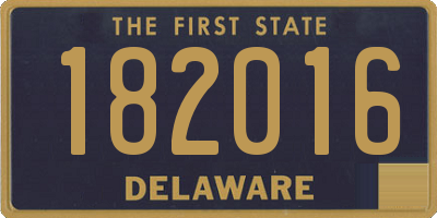 DE license plate 182016