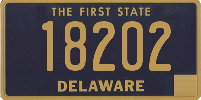 DE license plate 18202