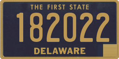 DE license plate 182022