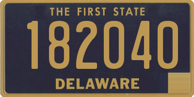 DE license plate 182040